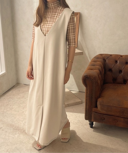 apres jour clair(アプレジュールクレア)の「【apres jour clair】 3WAYデザインジャンスカ【ZOZOTOWN限定アイテム】(ワンピース・レディース・ブラック/アイボリー/ブラウン系その他/グレイッシュベージュ・X-LARGE/フリー)」の15枚目の写真