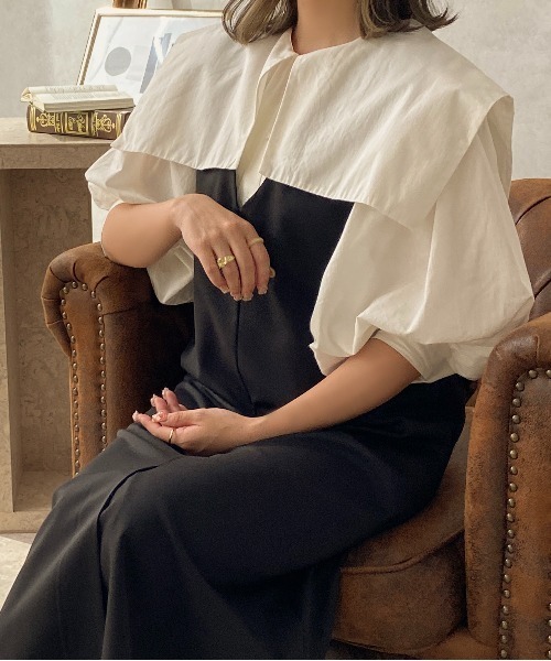 apres jour clair(アプレジュールクレア)の「【apres jour clair】 3WAYデザインジャンスカ【ZOZOTOWN限定アイテム】(ワンピース・レディース・ブラック/アイボリー/ブラウン系その他/グレイッシュベージュ・X-LARGE/フリー)」の16枚目の写真