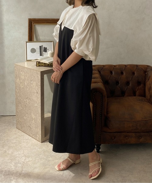 apres jour clair(アプレジュールクレア)の「【apres jour clair】 3WAYデザインジャンスカ【ZOZOTOWN限定アイテム】(ワンピース・レディース・ブラック/アイボリー/ブラウン系その他/グレイッシュベージュ・X-LARGE/フリー)」の18枚目の写真