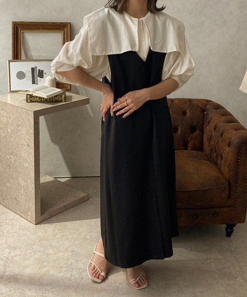 apres jour clair(アプレジュールクレア)の「【apres jour clair】 3WAYデザインジャンスカ【ZOZOTOWN限定アイテム】(ワンピース・レディース・ブラック/アイボリー/ブラウン系その他/グレイッシュベージュ・X-LARGE/フリー)」の19枚目の写真