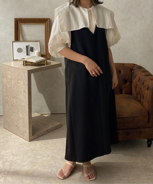 apres jour clair(アプレジュールクレア)の「【apres jour clair】 3WAYデザインジャンスカ【ZOZOTOWN限定アイテム】(ワンピース・レディース・ブラック/アイボリー/ブラウン系その他/グレイッシュベージュ・X-LARGE/フリー)」の21枚目の写真