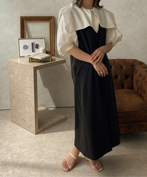 apres jour clair(アプレジュールクレア)の「【apres jour clair】 3WAYデザインジャンスカ【ZOZOTOWN限定アイテム】(ワンピース・レディース・ブラック/アイボリー/ブラウン系その他/グレイッシュベージュ・X-LARGE/フリー)」の22枚目の写真