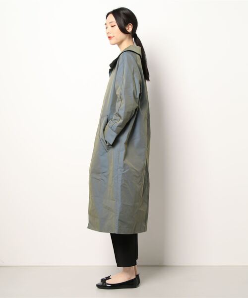 Ted Baker(テッドベーカー)の「KAYLEEH ファネルネックカラー ロングコート(その他アウター・レディース・ダークブルー・1/0/3/2)」の3枚目の写真