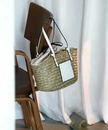 VIS | 【ORGABITS(R)】フロントポケット水草バッグ【sustainable】(かごバッグ)