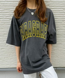 PARAGRAPH(パラグラフ)/Modern Printing T-SHIRT/オーバーサイズ ロゴプリント Tシャツ