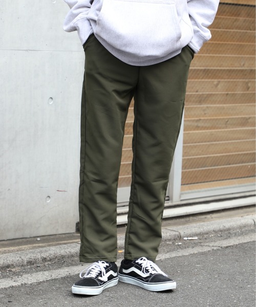 SETUP7（セットアップセブン）の「【SETUP7】ベーシックストレートパンツ KNF（その他パンツ・メンズ・グリーン/ベージュ/ブラック/ホワイト・FREE）」の4枚目の写真