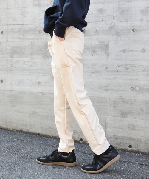 SETUP7（セットアップセブン）の「【SETUP7】ベーシックストレートパンツ KNF（その他パンツ・メンズ・グリーン/ベージュ/ブラック/ホワイト・FREE）」の9枚目の写真