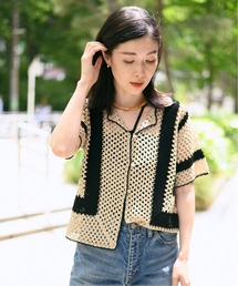 journal standard L'essage | クロシェニット(ニット/セーター)