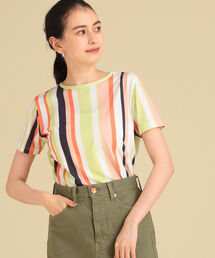 Ray BEAMS | Ray BEAMS / マルチ ストライプ Tシャツ(Tシャツ/カットソー)