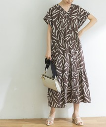 URBAN RESEARCH | Leafプリントティアードワンピース(ワンピース)