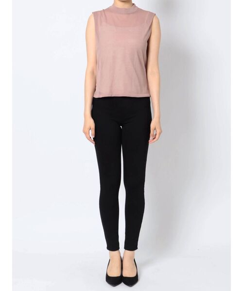 MERCURYDUO（マーキュリーデュオ）の「インナーキャミ付シアーニット（ニット/セーター・レディース・ブラック/ベージュ/アイボリー・FREE）」の15枚目の写真