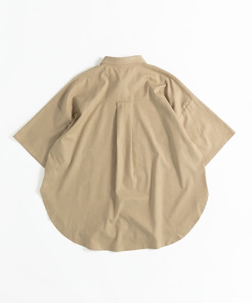 MUHET(ミュエータ)の「【セットアップ可能】コットンリネンシャツ(シャツ/ブラウス・レディース・ブラック/ベージュ/カーキ・SMALL/MEDIUM/X-LARGE)」の5枚目の写真