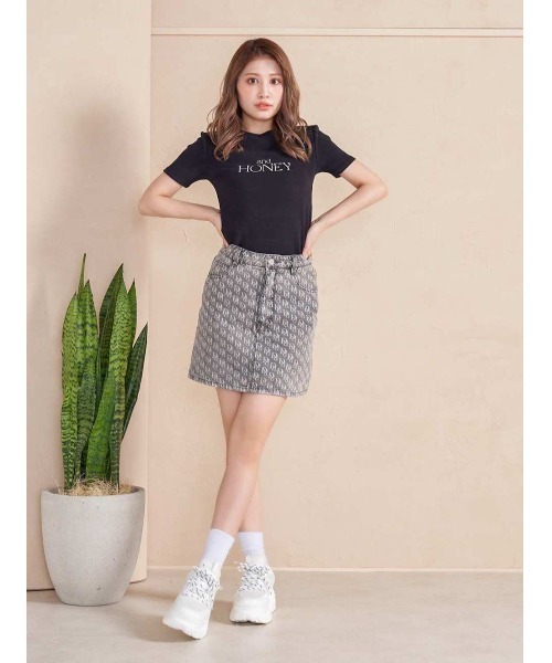 Darich(ダーリッチ)の「and HONEY Tシャツ(Tシャツ/カットソー・レディース・ホワイト/ブラック/ピンク/グリーン・FREE)」の11枚目の写真