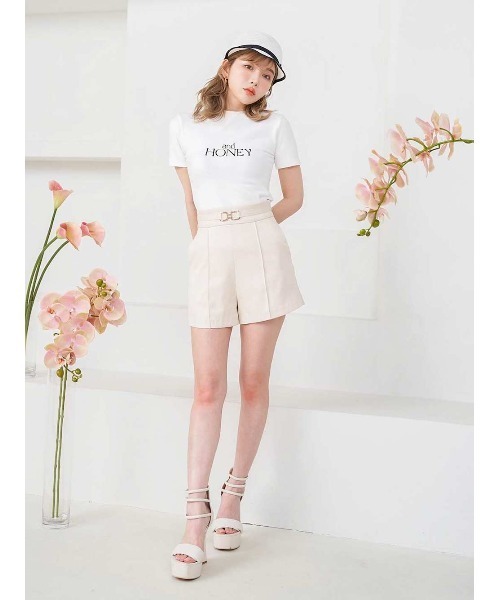 Darich(ダーリッチ)の「and HONEY Tシャツ(Tシャツ/カットソー・レディース・ホワイト/ブラック/ピンク/グリーン・FREE)」の5枚目の写真