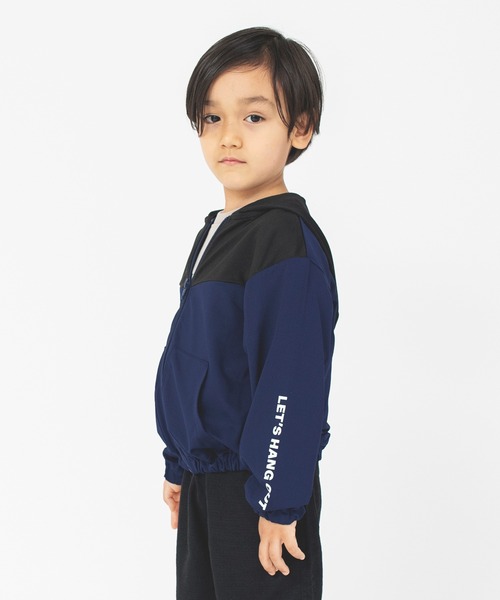 BRANSHES（ブランシェス）の「【UVカット・吸水速乾】サマージャケット（パーカー・キッズ・オフホワイト/ネイビー・150/130/120/100/110/140）」の19枚目の写真