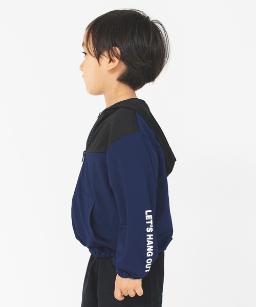 BRANSHES（ブランシェス）の「【UVカット・吸水速乾】サマージャケット（パーカー・キッズ・オフホワイト/ネイビー・150/130/120/100/110/140）」の20枚目の写真