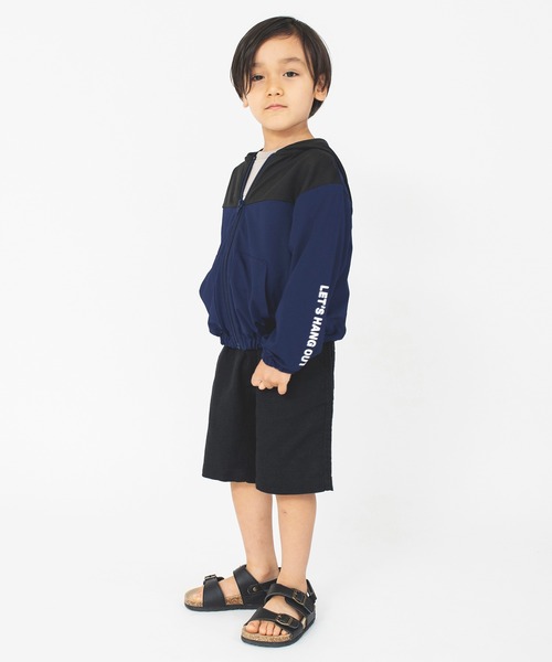 BRANSHES（ブランシェス）の「【UVカット・吸水速乾】サマージャケット（パーカー・キッズ・オフホワイト/ネイビー・150/130/120/100/110/140）」の13枚目の写真