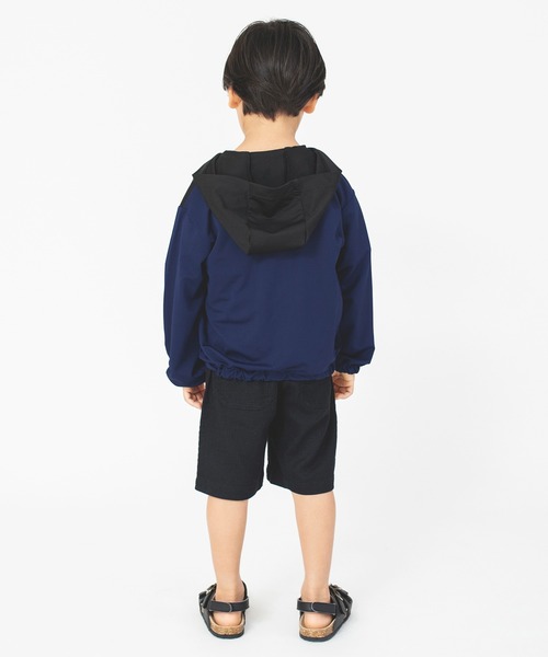 BRANSHES（ブランシェス）の「【UVカット・吸水速乾】サマージャケット（パーカー・キッズ・オフホワイト/ネイビー・150/130/120/100/110/140）」の15枚目の写真