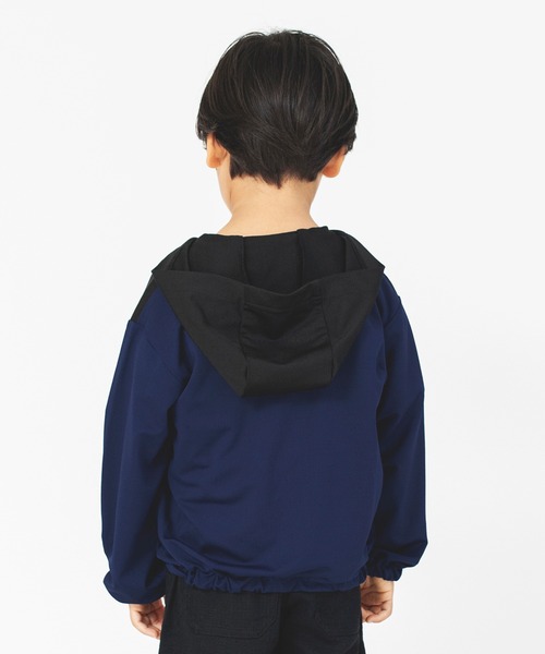 BRANSHES（ブランシェス）の「【UVカット・吸水速乾】サマージャケット（パーカー・キッズ・オフホワイト/ネイビー・150/130/120/100/110/140）」の21枚目の写真
