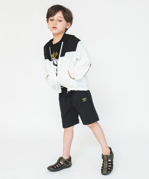 BRANSHES（ブランシェス）の「【UVカット・吸水速乾】サマージャケット（パーカー・キッズ・オフホワイト/ネイビー・150/130/120/100/110/140）」の5枚目の写真