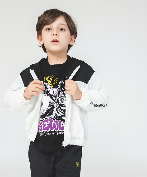 BRANSHES（ブランシェス）の「【UVカット・吸水速乾】サマージャケット（パーカー・キッズ・オフホワイト/ネイビー・150/130/120/100/110/140）」の8枚目の写真