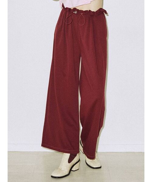 jouetie(ジュエティ)の「ウエストシャーリングパンツ(その他パンツ・レディース・グレー/ブラック/ボルドー・MEDIUM)」の3枚目の写真