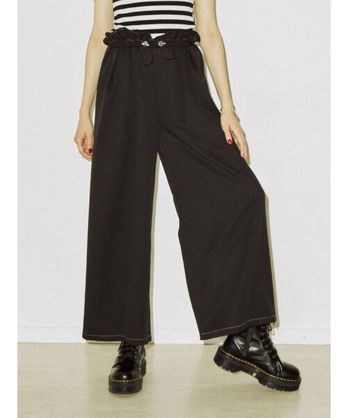 jouetie(ジュエティ)の「ウエストシャーリングパンツ(その他パンツ・レディース・グレー/ブラック/ボルドー・MEDIUM)」の2枚目の写真