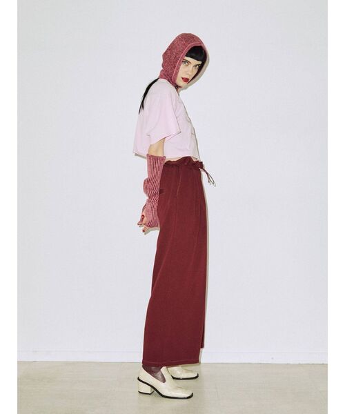 jouetie(ジュエティ)の「ウエストシャーリングパンツ(その他パンツ・レディース・グレー/ブラック/ボルドー・MEDIUM)」の4枚目の写真