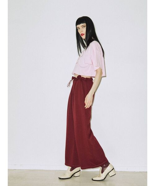 jouetie(ジュエティ)の「ウエストシャーリングパンツ(その他パンツ・レディース・グレー/ブラック/ボルドー・MEDIUM)」の8枚目の写真