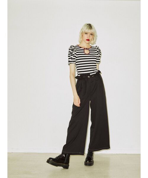 jouetie(ジュエティ)の「ウエストシャーリングパンツ(その他パンツ・レディース・グレー/ブラック/ボルドー・MEDIUM)」の5枚目の写真