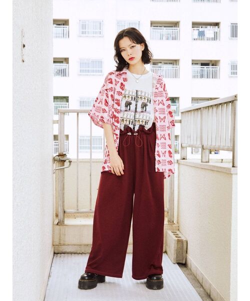 jouetie(ジュエティ)の「ウエストシャーリングパンツ(その他パンツ・レディース・グレー/ブラック/ボルドー・MEDIUM)」の17枚目の写真