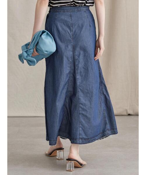 AMERICAN HOLIC（アメリカンホリック）の「デニムフレアースカート（デニムスカート・レディース・インディゴブルー・S/M/L）」の15枚目の写真