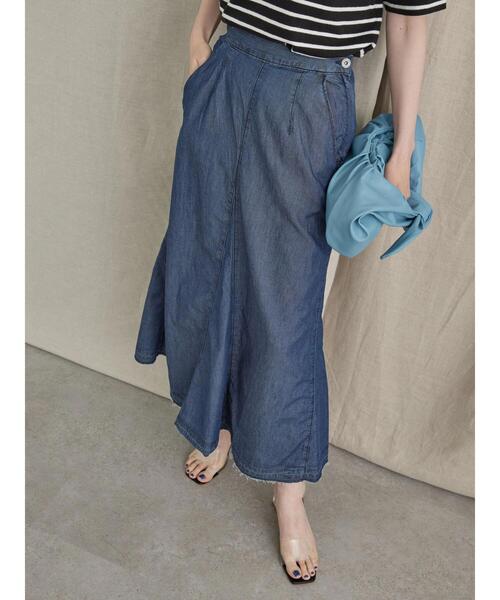 AMERICAN HOLIC（アメリカンホリック）の「デニムフレアースカート（デニムスカート・レディース・インディゴブルー・S/M/L）」の18枚目の写真