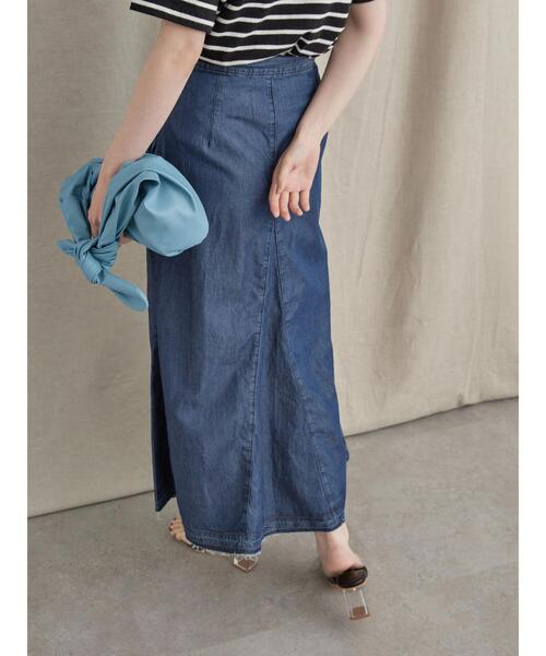 AMERICAN HOLIC（アメリカンホリック）の「デニムフレアースカート（デニムスカート・レディース・インディゴブルー・S/M/L）」の19枚目の写真