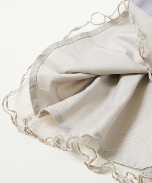 devirock（デビロック）の「裏起毛 裾チュールワンピース（ワンピース・キッズ・アイボリー/パープル系その他/その他3/その他4/その他5/パープル系/スミクロ/ライトグレー・80ｃｍ/90cm/100cm/110cm/120cm/130cm/140cm）」の12枚目の写真