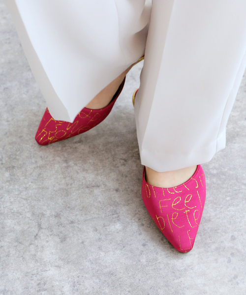 LE TALON(ルタロン)の「LE TALON×kiki 3.5cmメッセージプリントミュール(その他シューズ・レディース・キャメル/ピンク・MEDIUM/LARGE/X-LARGE/SMALL)」の21枚目の写真