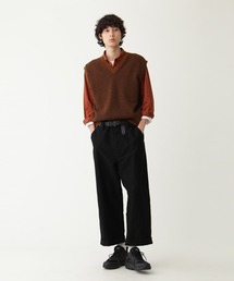 マーガレットハウエル　ベスト　ニット　カシミヤ　ウール　レッド　ノースリーブ MARGARET HOWELL（マーガレットハウエル）の「MERINO CASHMERE