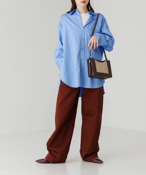 LOWELL things（ロウェル　シングス）の「【BAILA 2022年10月号56P掲載】Trench/レザーフラップショルダーBAG（ショルダーバッグ・レディース・ブラック/ブラウン/ボルドー/アイボリー・フリー）」の16枚目の写真