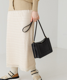 【BAILA 2022年10月号56P掲載】Trench/レザーフラップショルダーBAG