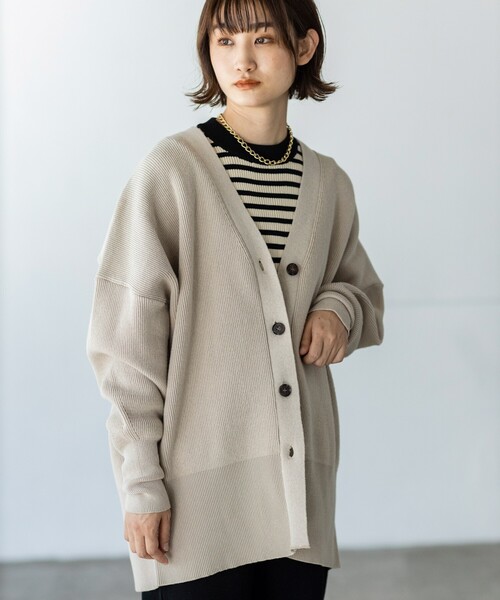 THE SHOP TK （ザ ショップ ティーケー ）の「◆リブカラーボーダーニット（ニット/セーター・レディース・ブラック系2/ブラウン系3/ピンク系・11/12/13）」の5枚目の写真