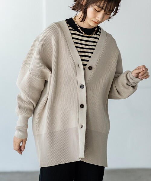 THE SHOP TK （ザ ショップ ティーケー ）の「◆リブカラーボーダーニット（ニット/セーター・レディース・ブラック系2/ブラウン系3/ピンク系・11/12/13）」の6枚目の写真