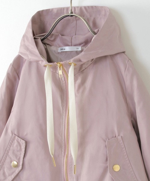 ikka（イッカ）の「【キッズ】フレアマウンテンパーカー（110~160cm）（マウンテンパーカー・キッズ・ベージュ/ピンク・110/120/130/140/150/160）」の14枚目の写真
