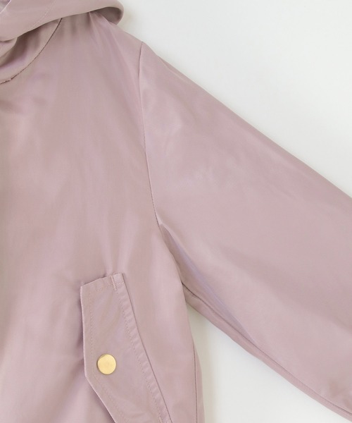 ikka（イッカ）の「【キッズ】フレアマウンテンパーカー（110~160cm）（マウンテンパーカー・キッズ・ベージュ/ピンク・110/120/130/140/150/160）」の3枚目の写真