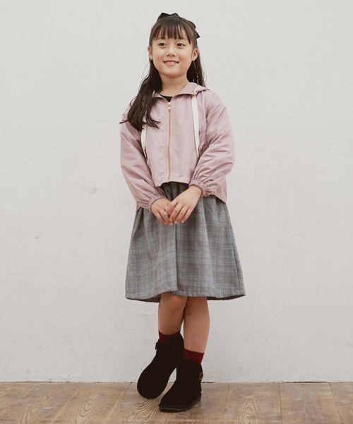 ikka（イッカ）の「【キッズ】フレアマウンテンパーカー（110~160cm）（マウンテンパーカー・キッズ・ベージュ/ピンク・110/120/130/140/150/160）」の18枚目の写真