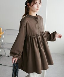 【新色追加!/WEB限定】ティアードギャザー長袖チュニック
