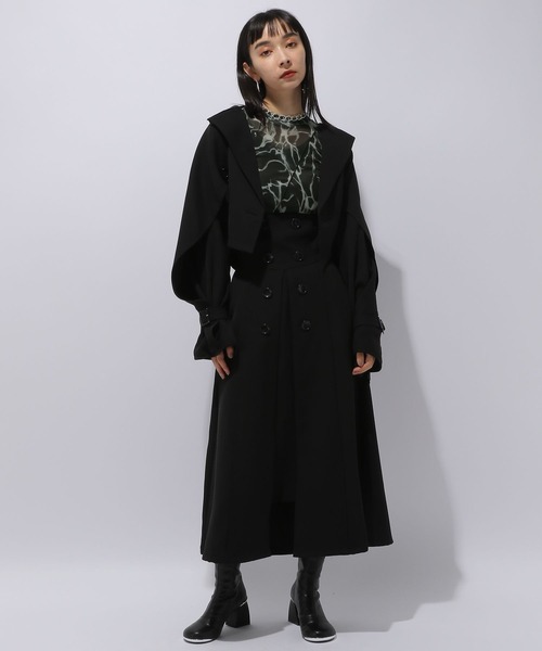 HARE(ハレ)の「2WAYガラシアーカットソー(HARE)(Tシャツ/カットソー・レディース・ブラック/ブルー・FREE)」の3枚目の写真