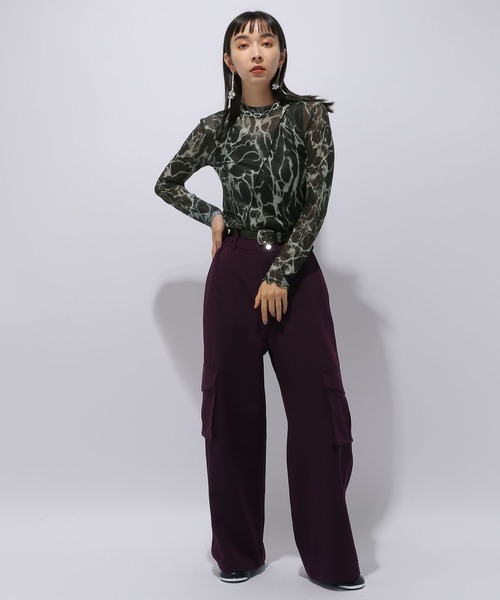 HARE(ハレ)の「2WAYガラシアーカットソー(HARE)(Tシャツ/カットソー・レディース・ブラック/ブルー・FREE)」の5枚目の写真