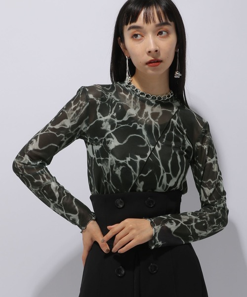 HARE(ハレ)の「2WAYガラシアーカットソー(HARE)(Tシャツ/カットソー・レディース・ブラック/ブルー・FREE)」の7枚目の写真