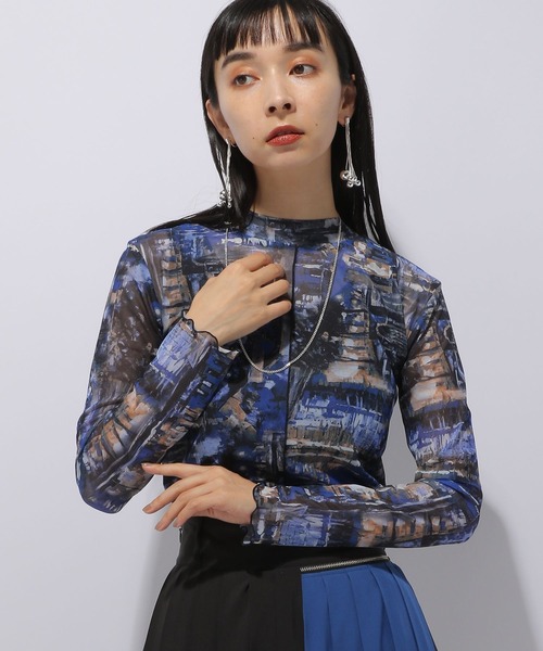 HARE(ハレ)の「2WAYガラシアーカットソー(HARE)(Tシャツ/カットソー・レディース・ブラック/ブルー・FREE)」の11枚目の写真