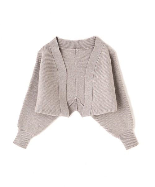 FREE'S MART（フリーズマート）の「◆ボレロニットカーディガン（ニット/セーター・レディース・ホワイト/ブラック/ピンク/グレー/パープル・FREE）」の4枚目の写真